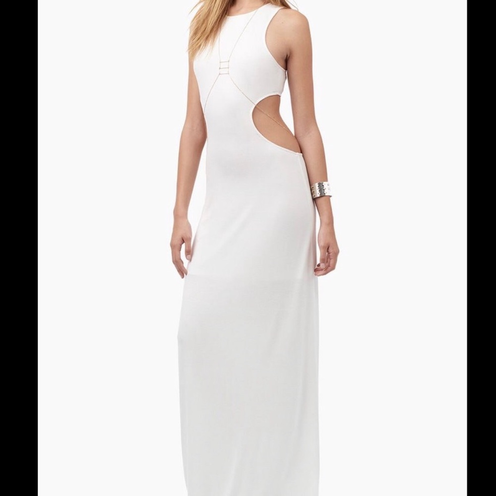 Tobi White Cutout Maxi Dress